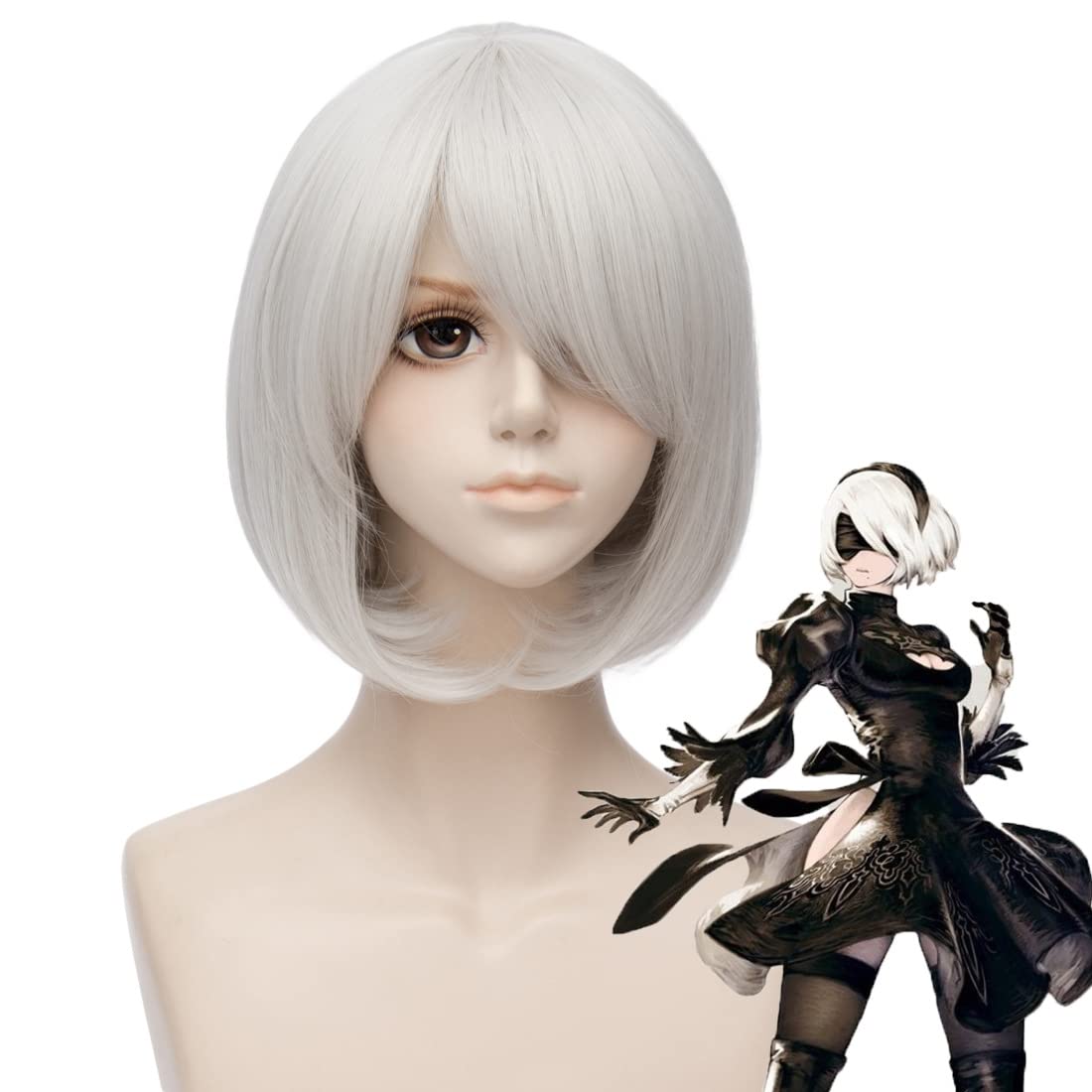 Men'S Accessories Types - Krótkie srebrne peruki Cosplay dla mężczyzn