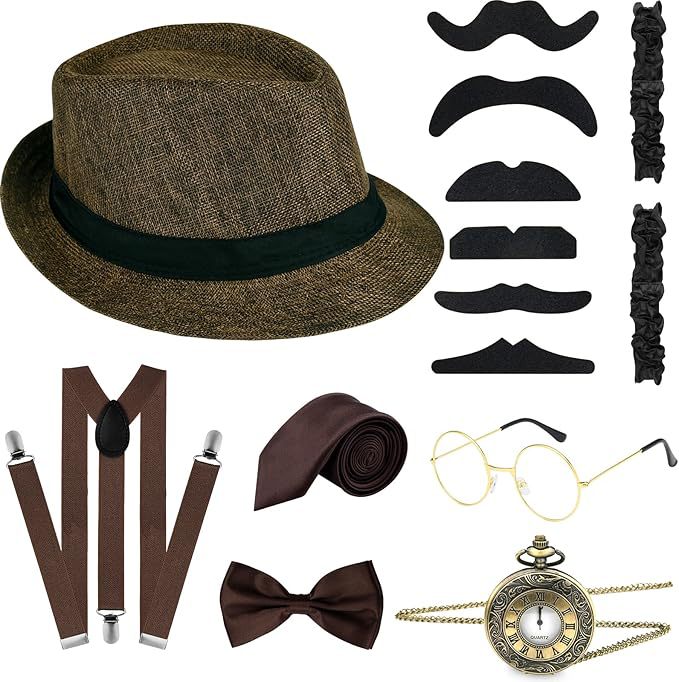 Men'S Accessories In The 1920S - Męski zestaw akcesoriów do kostiumu Gatsby