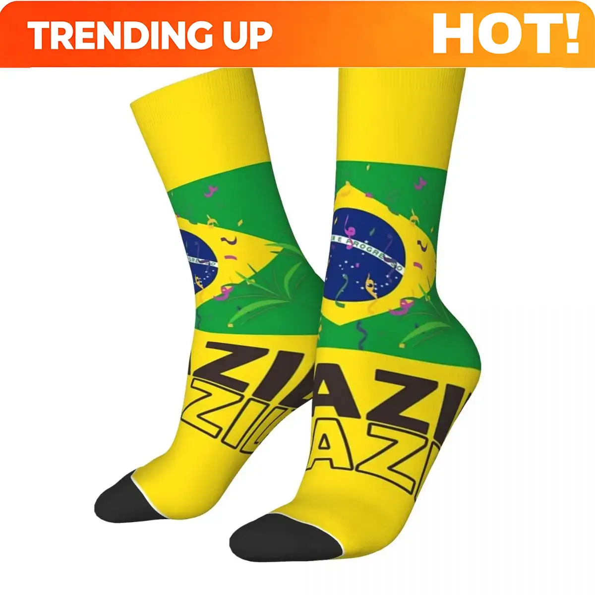Skarpetki z motywem flagi Braz – Men Accessories All recenzja i cena