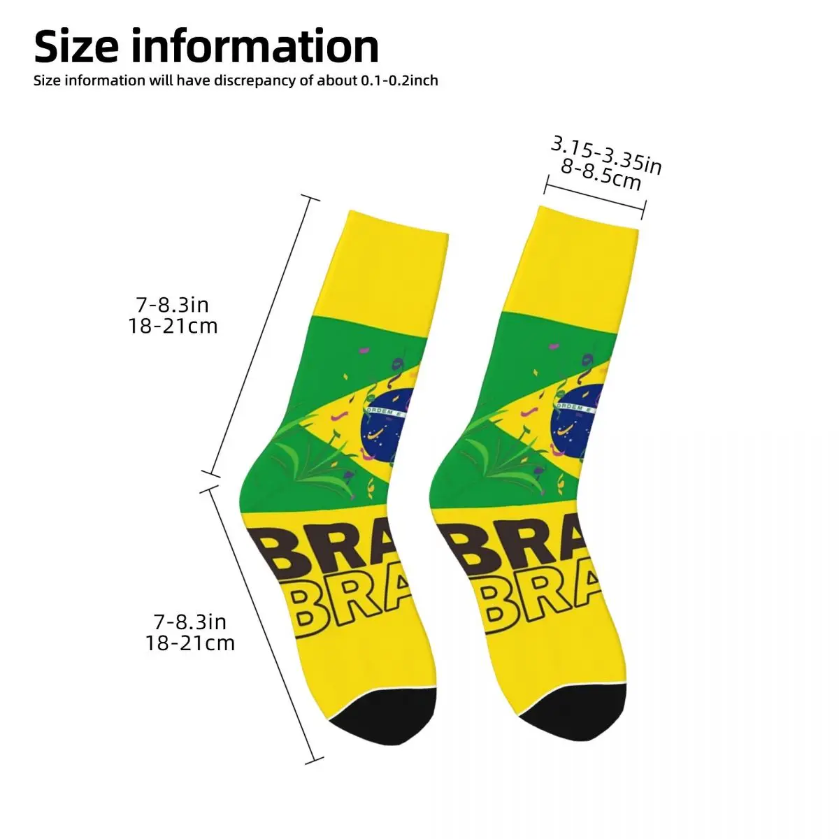 Skarpetki z motywem flagi Braz – Men Accessories All recenzja i cena