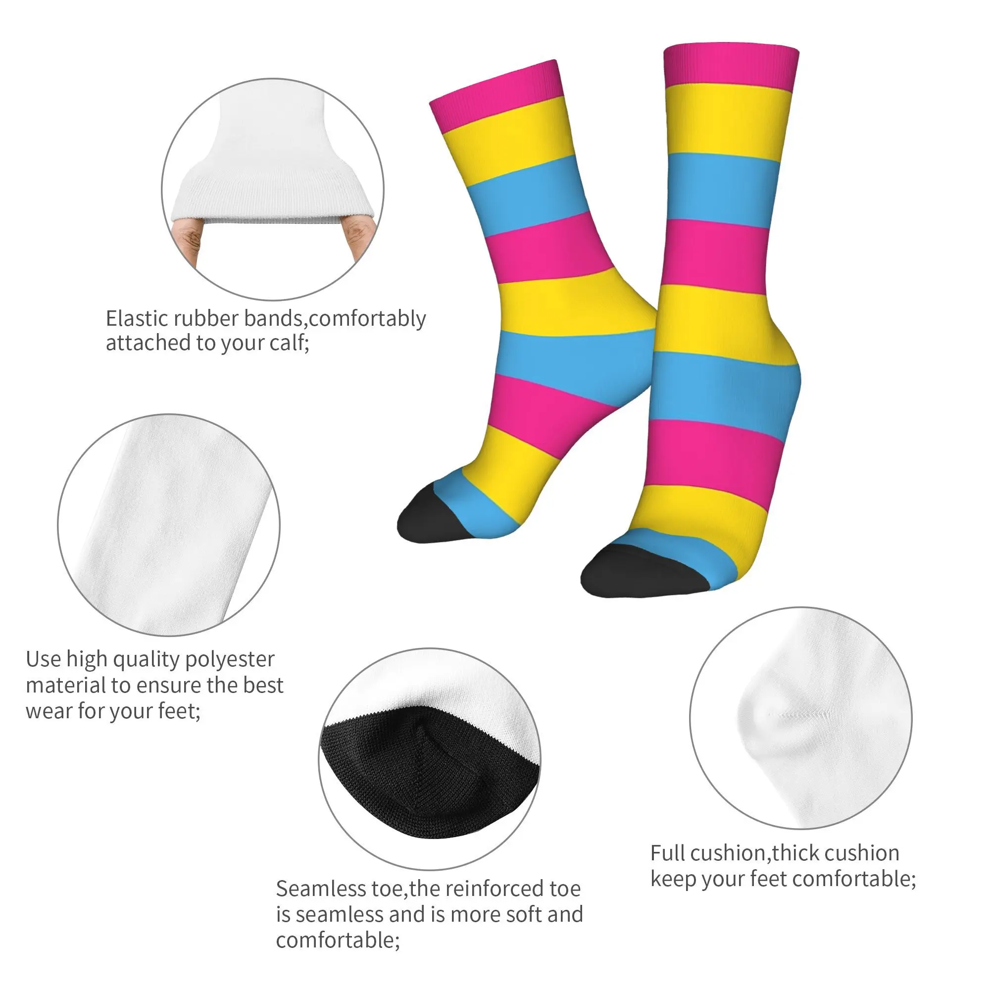 Skarpetki z flagą panseksualne – Men Accessories All recenzja i cena