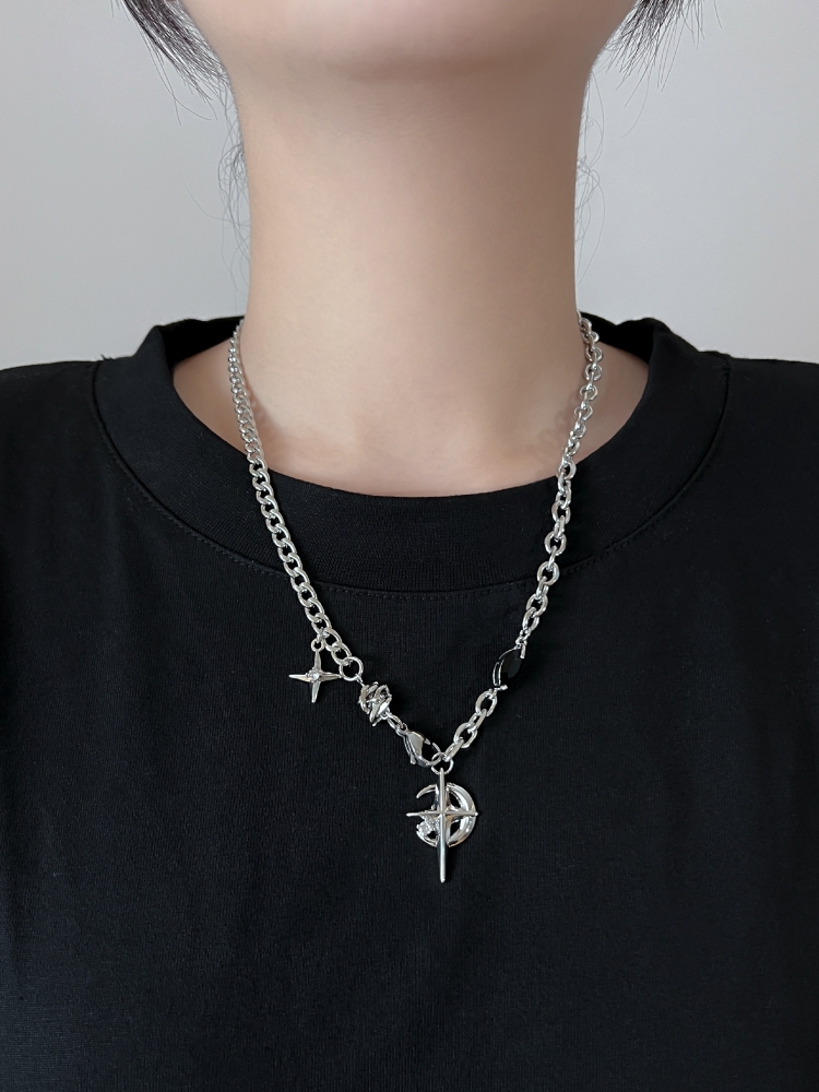 2023 koreański mody Goth Punk  – Men Accessories Neck Chain recenzja i cena