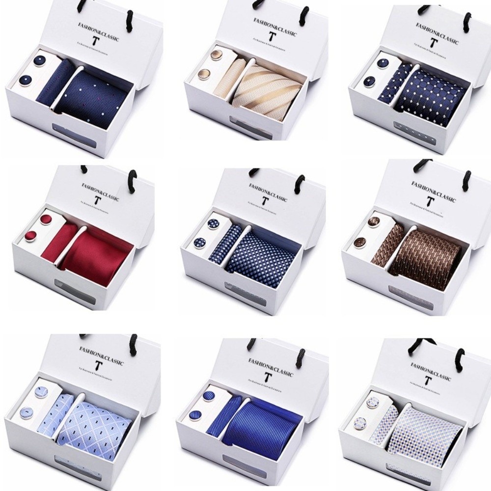 Luksusowa, elegancka krawatka  – Neck Tie Set Box recenzja i cena